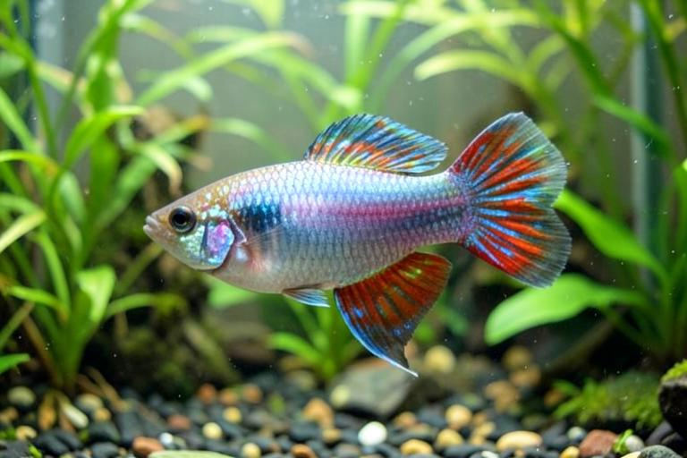 Guppy em aquário