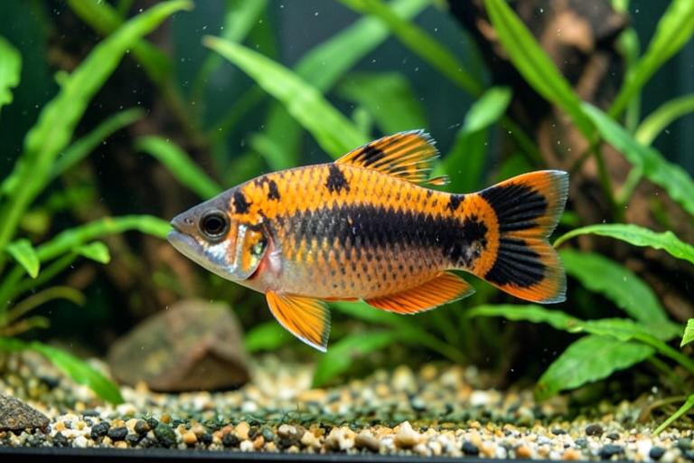 Platy em aquário